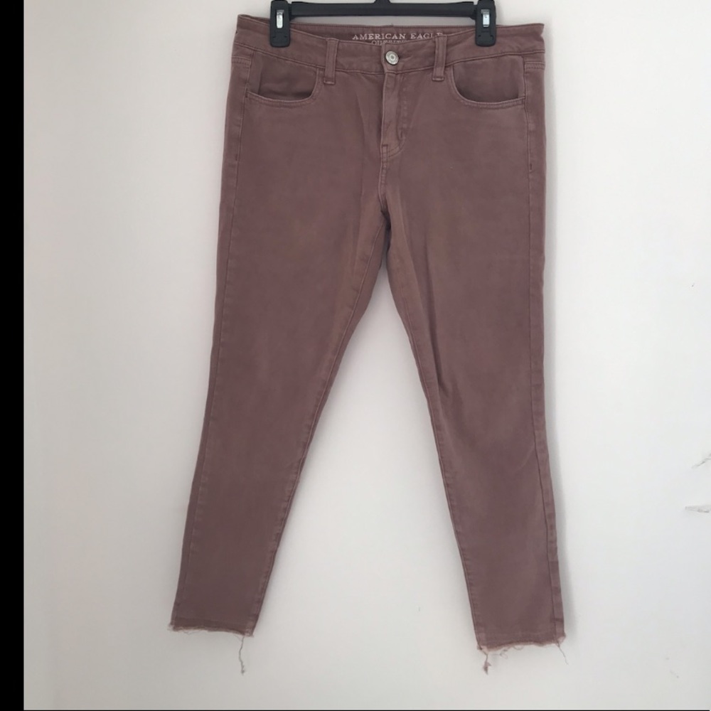 American Eagle rose jeggings